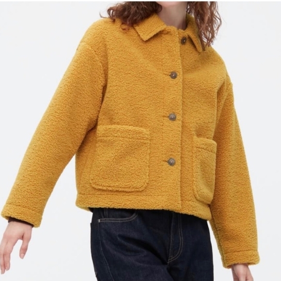 Uniqlo Golden Sherpa Teddy Jacket - Picture 1 of 7